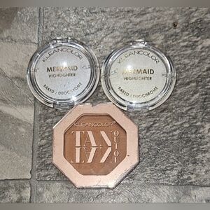 Kleancolor Mermaid Highlighters & Tan Out Of Tan Bronzer BNIB